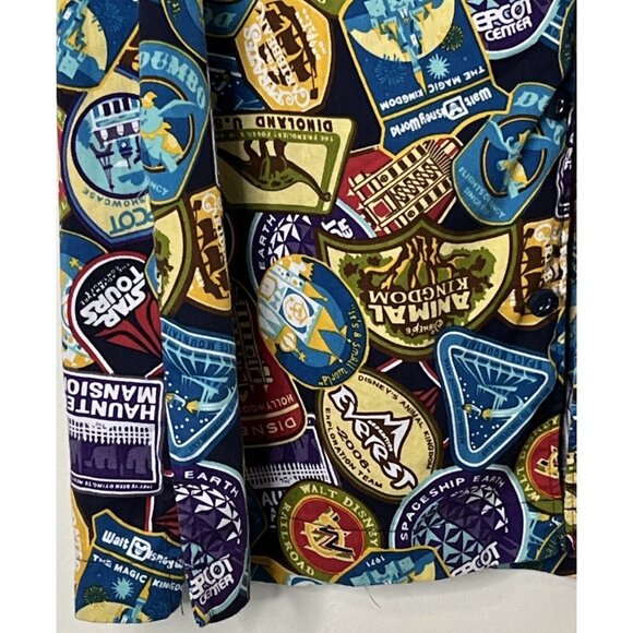 Disney Theme Parks Attraction & Rides Men’s Button Down Shirt XL - Picture 6 of 16